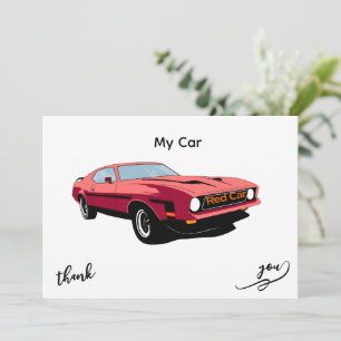 Big Red Car – Mon invitation de conception de voit