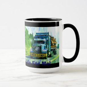 Big Rig Blue Truck Pit Stop Mug