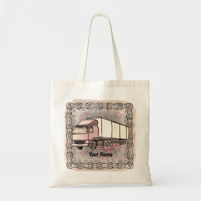 Big Rig Truck  tote bag (Devant)