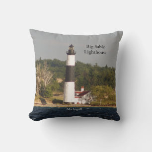 Big Sable Lighthouse double face carré coussin