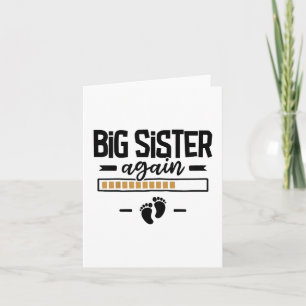 Big Sister Again - 3e Faire-part de grossesse de b