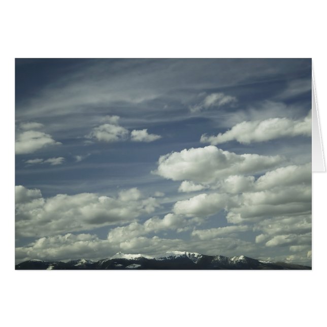 Big Sky, Butte, Montana Card (Devant horizontal)