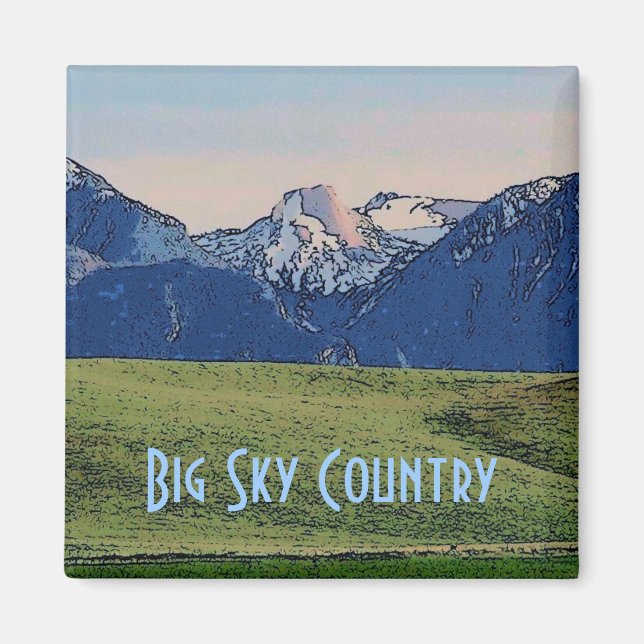 Big Sky Country Magnet (Devant)
