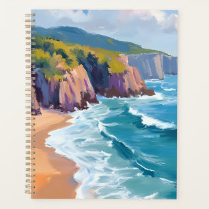 Big Sur, Californie Peinture à l'aquarelle de l'oc
