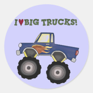Big Trucks Theme Stickers amusants