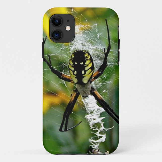 Big Yellow Spider iPhone 5 Coque (Dos)