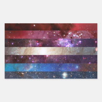 Bigender nebula drapeau autocollants