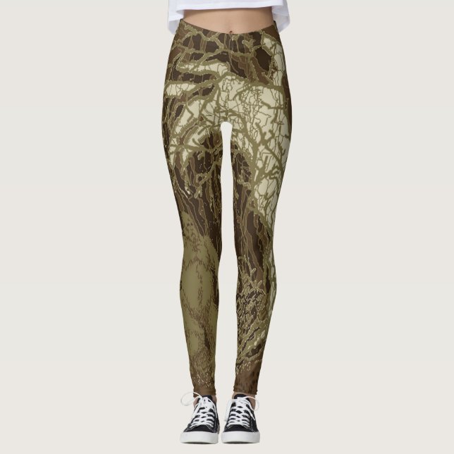 Bigfoot dans l'ombre Leggings (Devant)