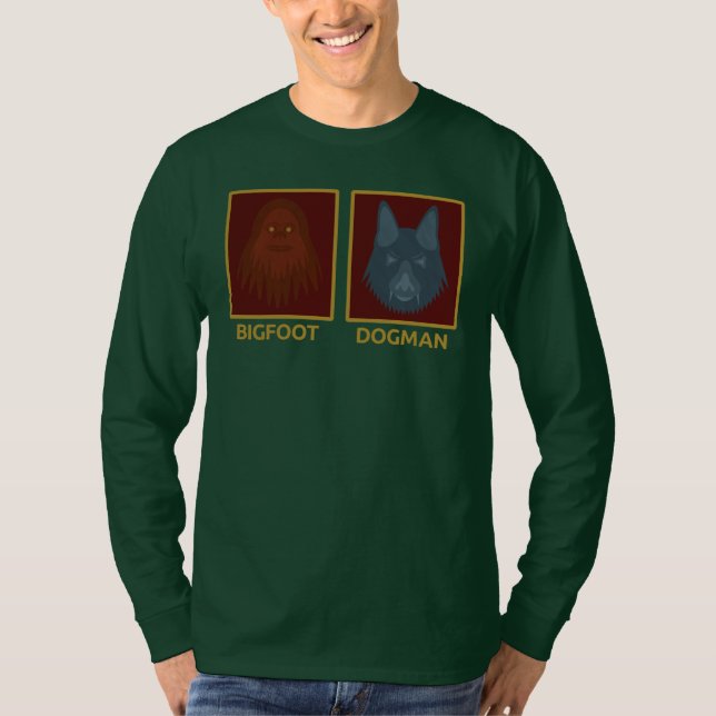 Bigfoot & Dogman Long Sleeve T-Shirt (Devant)