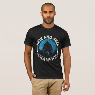 Bigfoot drôle Caché Et Chercher Champion T-Shirt