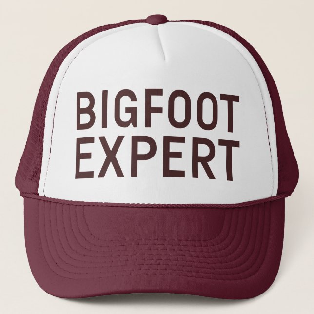 BIGFOOT EXPERT slogan casquette (Devant)