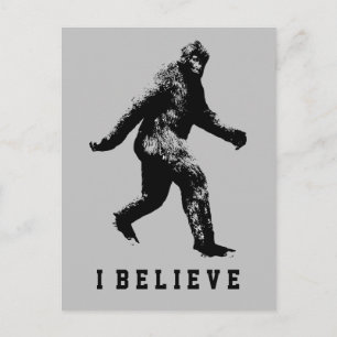 Bigfoot Je Crois Personnalisable Texte Carte Posta