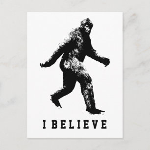 Bigfoot Je Crois Personnalisable Texte Carte Posta