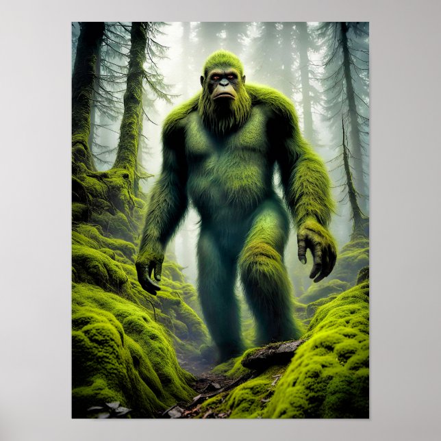 Bigfoot, La Machine Verte - 12 x 16 Poster (Devant)