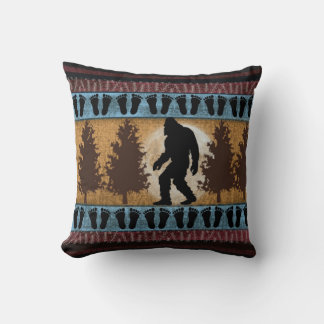 Bigfoot Lodge Coussin, Oreiller à lancer Sasquatch