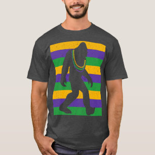 Bigfoot Mardi Gras Sasquatch TShirt