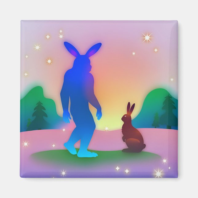 Bigfoot rencontre le Bunny Magnet de Pâques (Devant)