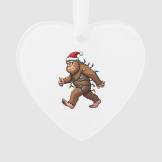 Bigfoot Santa Christmas Tree Lights Xmas Boys Men 