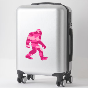 Bigfoot Sasquatch Sticker Camo Rose