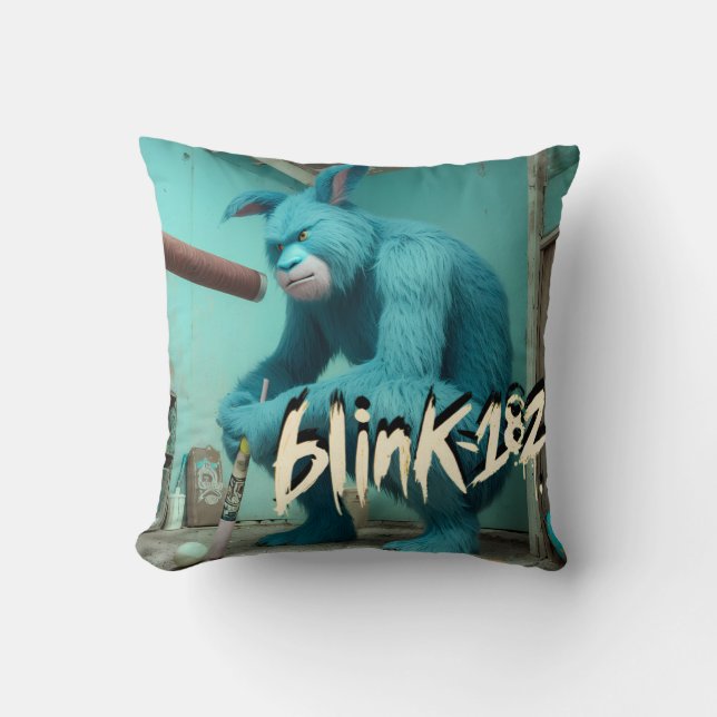 Bigfoot Slugger Inspiré Blink 182 Coussin (Recto)