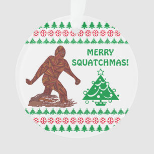 Bigfoot Walking Sasquatch Drôle Noël mignon
