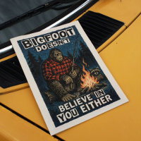 Bigfoot Wall Art Vintage Retro Zine Poster Imprime