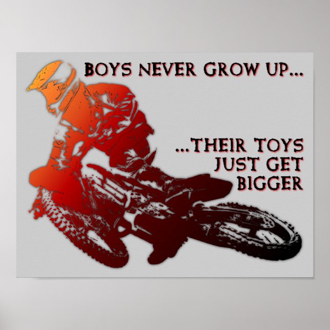 Bigger Toys Dirt Bike Motocross Poster (Devant)