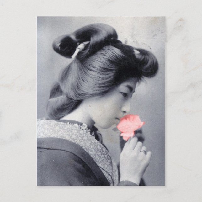 Bijin avec reproduction de carte postale (Devant)