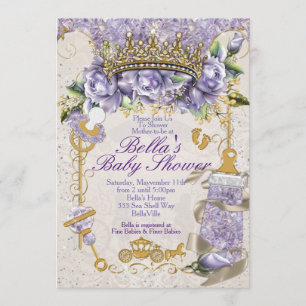 Bijou à bille Floral Baby Douche Invitations