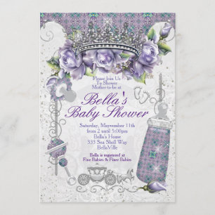 Bijou à bille Floral Baby Douche Invitations