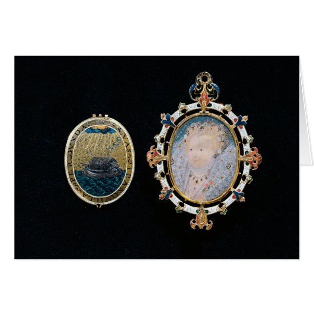 Bijou d'armada, miniature d'enclo de la Reine (Devant horizontal)