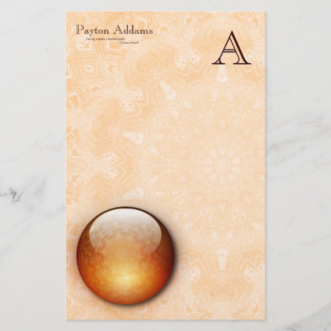 Bijou de renouvellement - papeterie de monogramme (Devant)