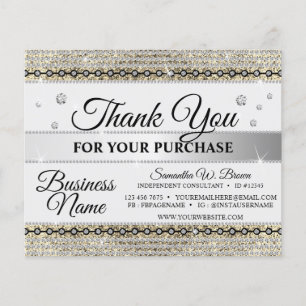 Bijou Merci pour les commandes Paillettes Or Diama