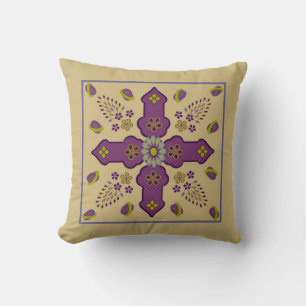 Bijoux à fleurs Croix coussin Printemps de vie