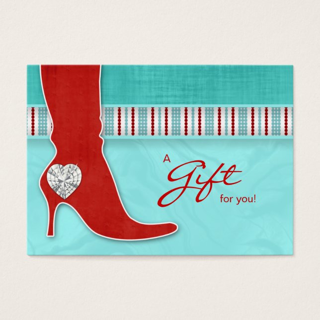 Bijoux carte cadeau Spa Valentine's Heart Red Boot (Devant)