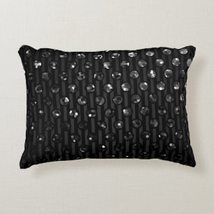 Bijoux d'étincelle de noir de coussin d'accent