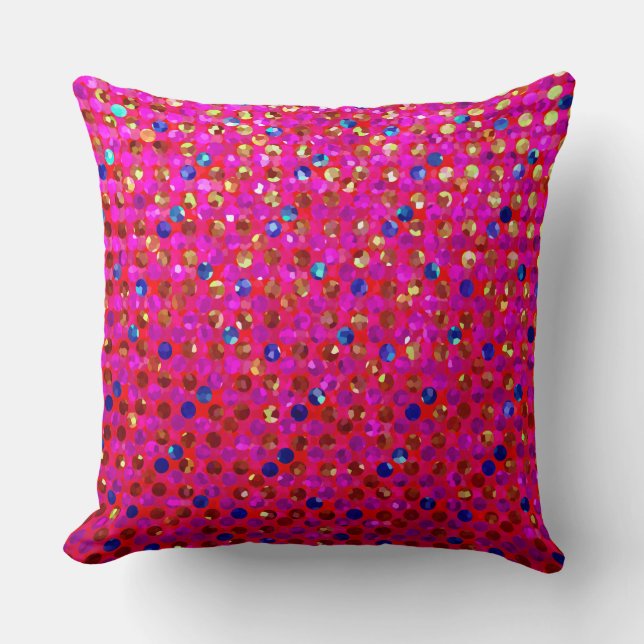 Bijoux d'étincelle de point de polka de coussin (Recto)
