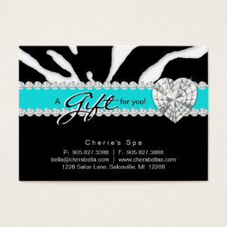 Bijoux Salon carte cadeau Zebra Animal Lips Blue