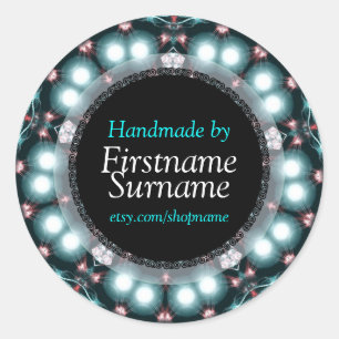 Bijoux turquoises Mandala Artisanat Étiquette Stic