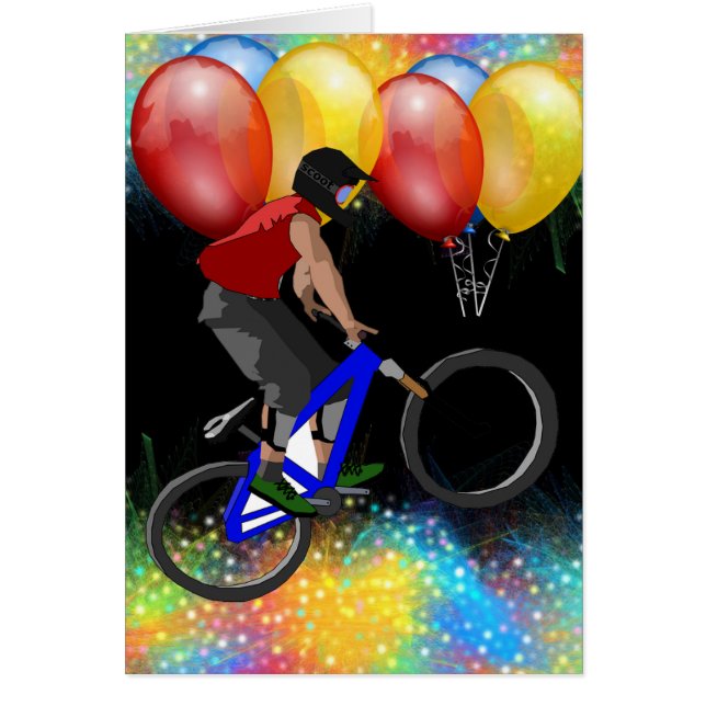 Bike Sport Joyeux Anniversaire Famille Amis Destin (Devant)