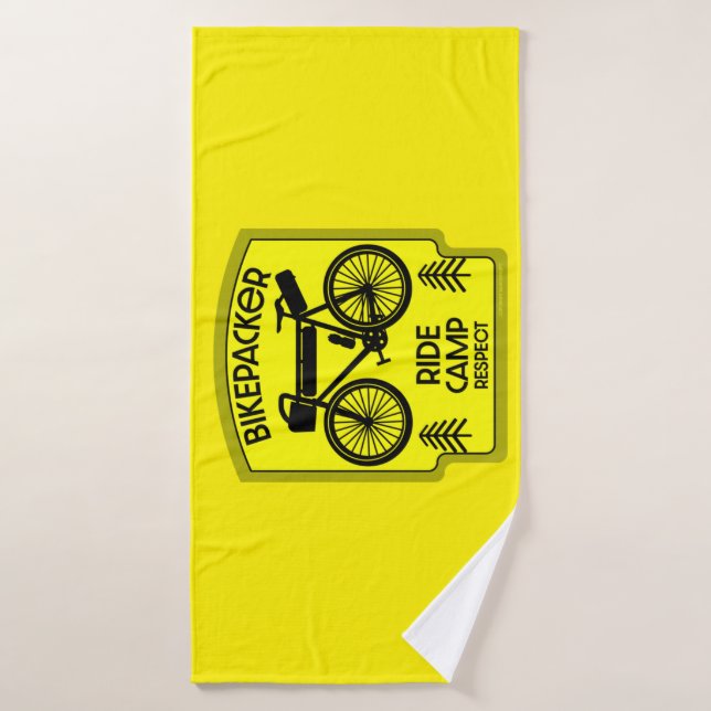 Bikepacking Vélo Tourisme dans la nature (Serviette de bain)