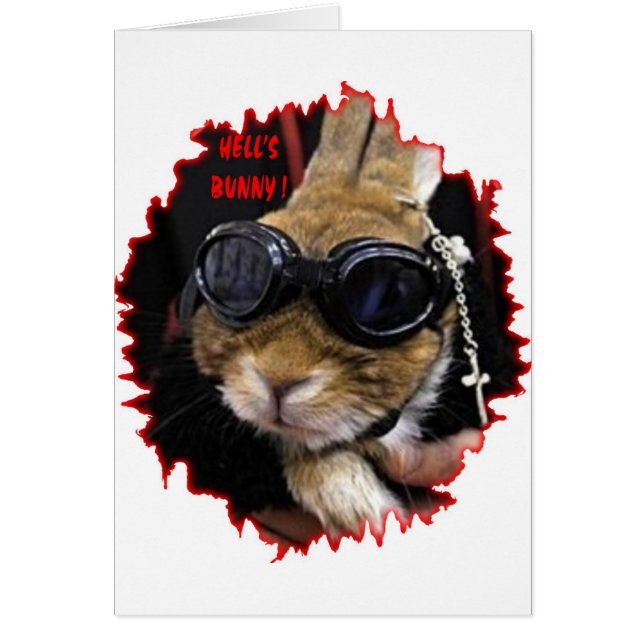 BIKER BUNNY HELL'S BUNNY (Devant)