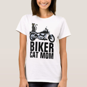 BIKER CAT MOM, T-shirts pour dames, Moto