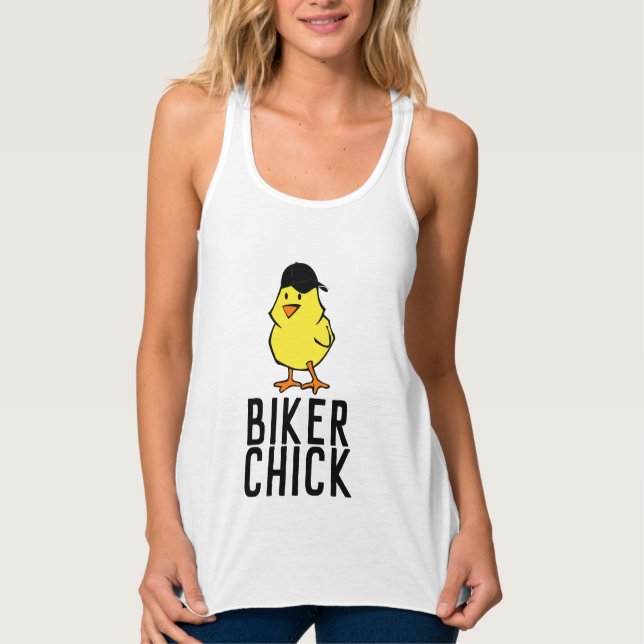 BIKER CHICK, T-shirts moto pour dames (Devant)