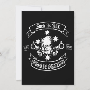 Biker Ned Kelly Such Is Life Aussie Outlaw Long Sl