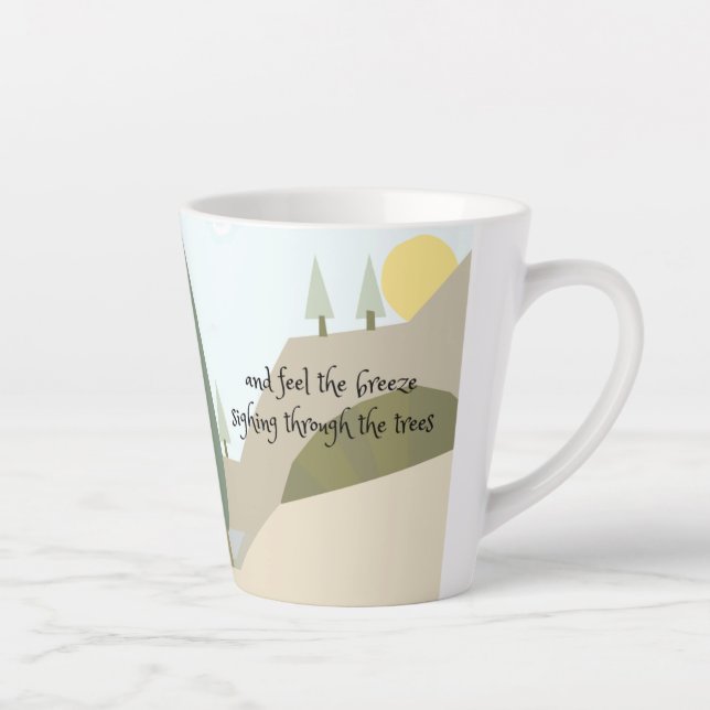 Biking through the countryside poetry mug (Droite)