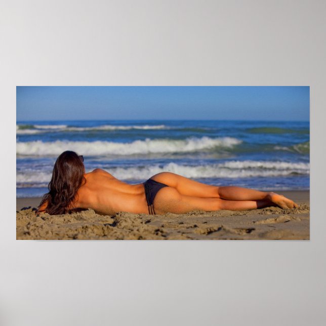 BIKINI BEACH GIRL G-STRING POSTER (Devant)
