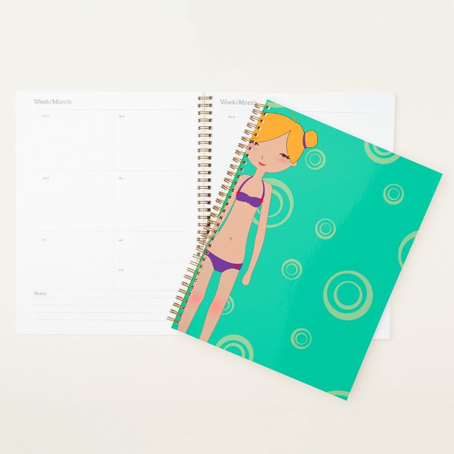 Bikini Girl Spiral Planner (Créateur téléchargé)