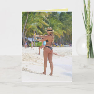 BIKINI GRANDE CARTES D'ANNIVERSAIRE DE LA FILLE DE