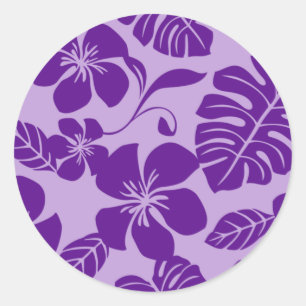 BIKINI ROSE (PURPLE x 2) STICKER ROND CLASSIQUE